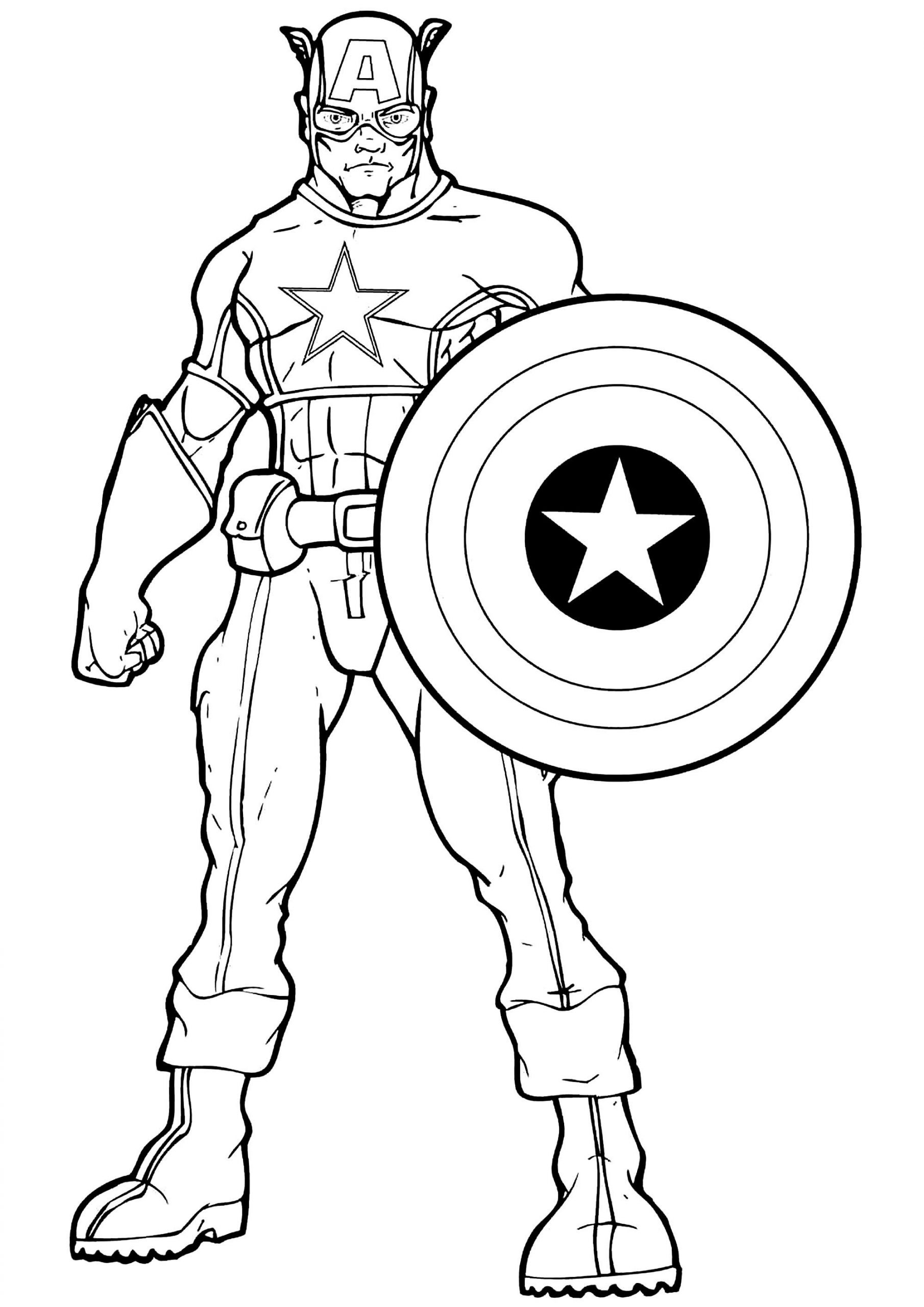 Captain America Printable Coloring Pages
 Captain America Captain America Kids Coloring Pages