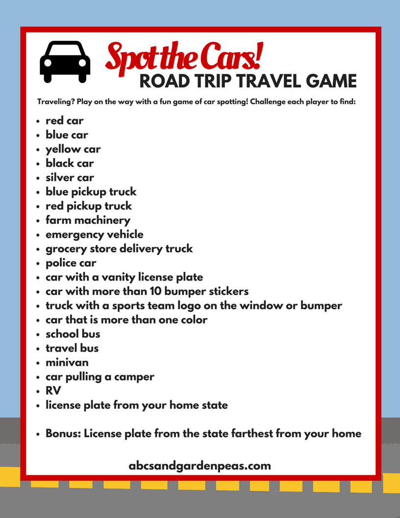 Car Activities For Adults
 25 Free Printables for a Super Fun Family Road Trip