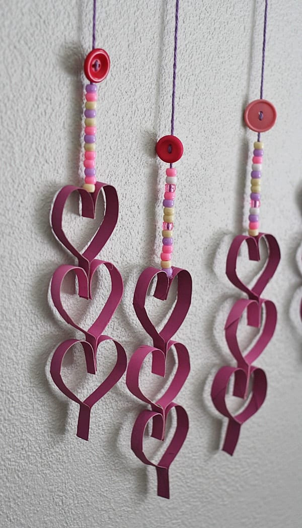 Cardboard Crafts For Adults
 Cardboard Tube Dangling Hearts Crafts by Amanda