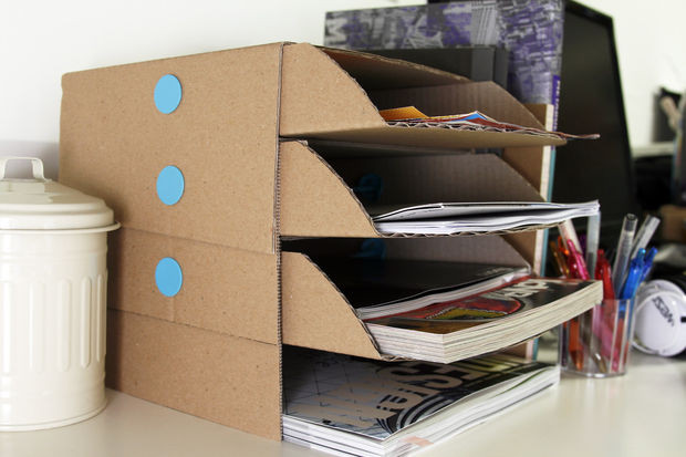 Cardboard Organizer DIY
 10 DIY Storage Hacks That Will Make Your Apartment Feel