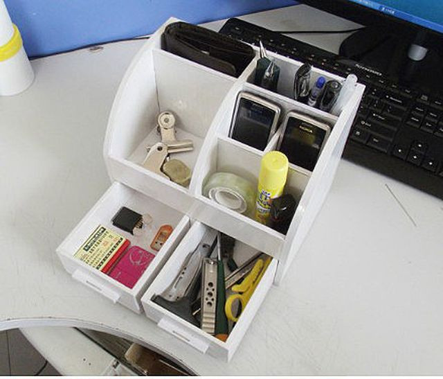 Cardboard Organizer DIY
 How to DIY Cardboard Desktop Organizer with Drawers