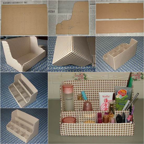 Cardboard Organizer DIY
 DIY Nice Cardboard Desktop Organizer