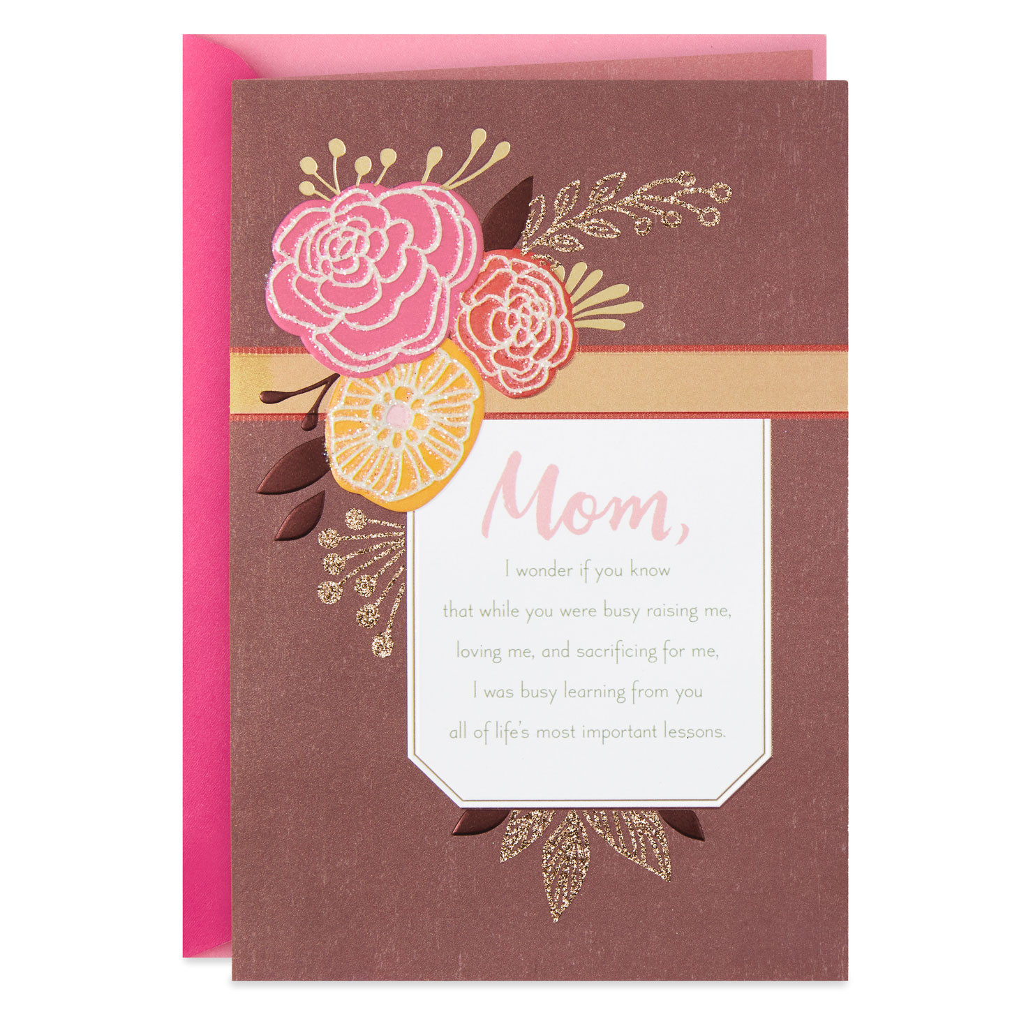 Cards For Birthday
 Life s Most Important Lessons Birthday Card for Mom