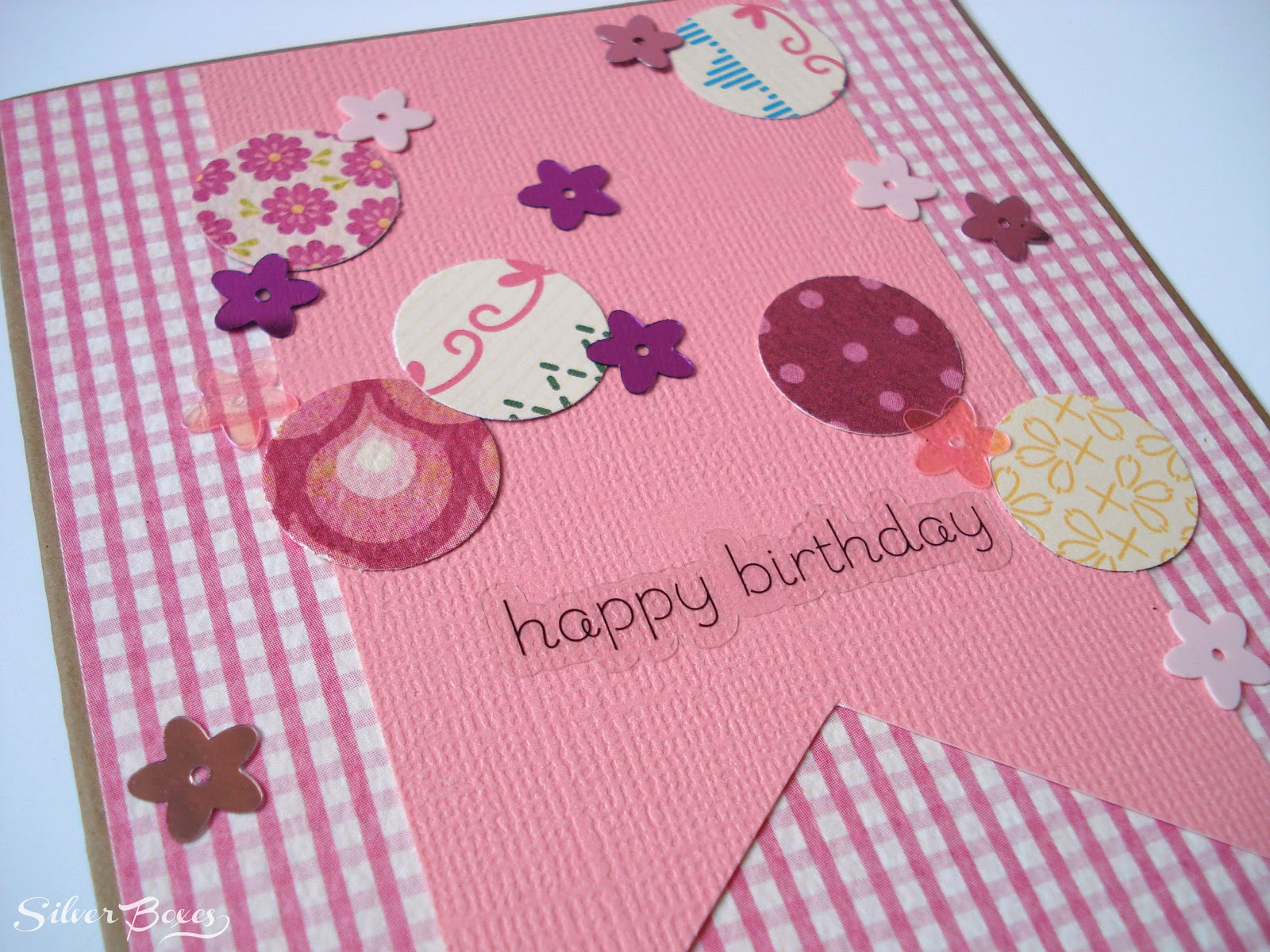 Cards For Birthday
 Silver Boxes Confetti Birthday Cards