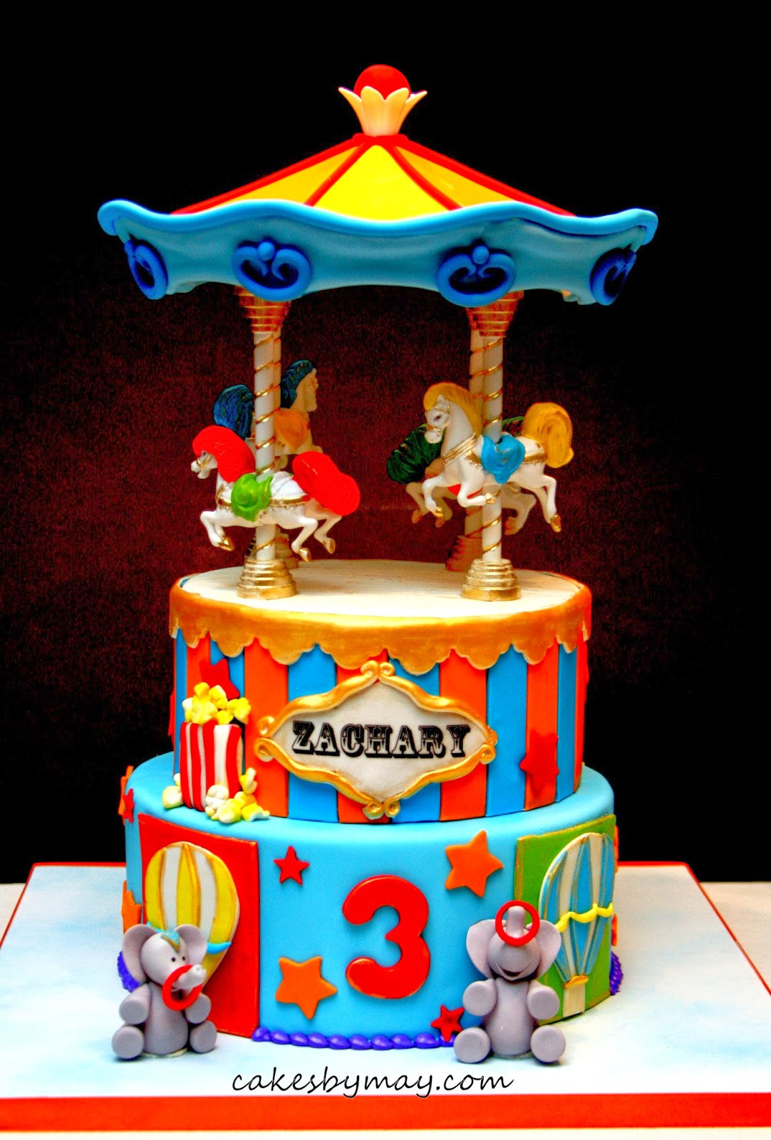 Carnival Themed Birthday Cakes
 Cakes by Maylene Carnival Carousel Birthday Cake