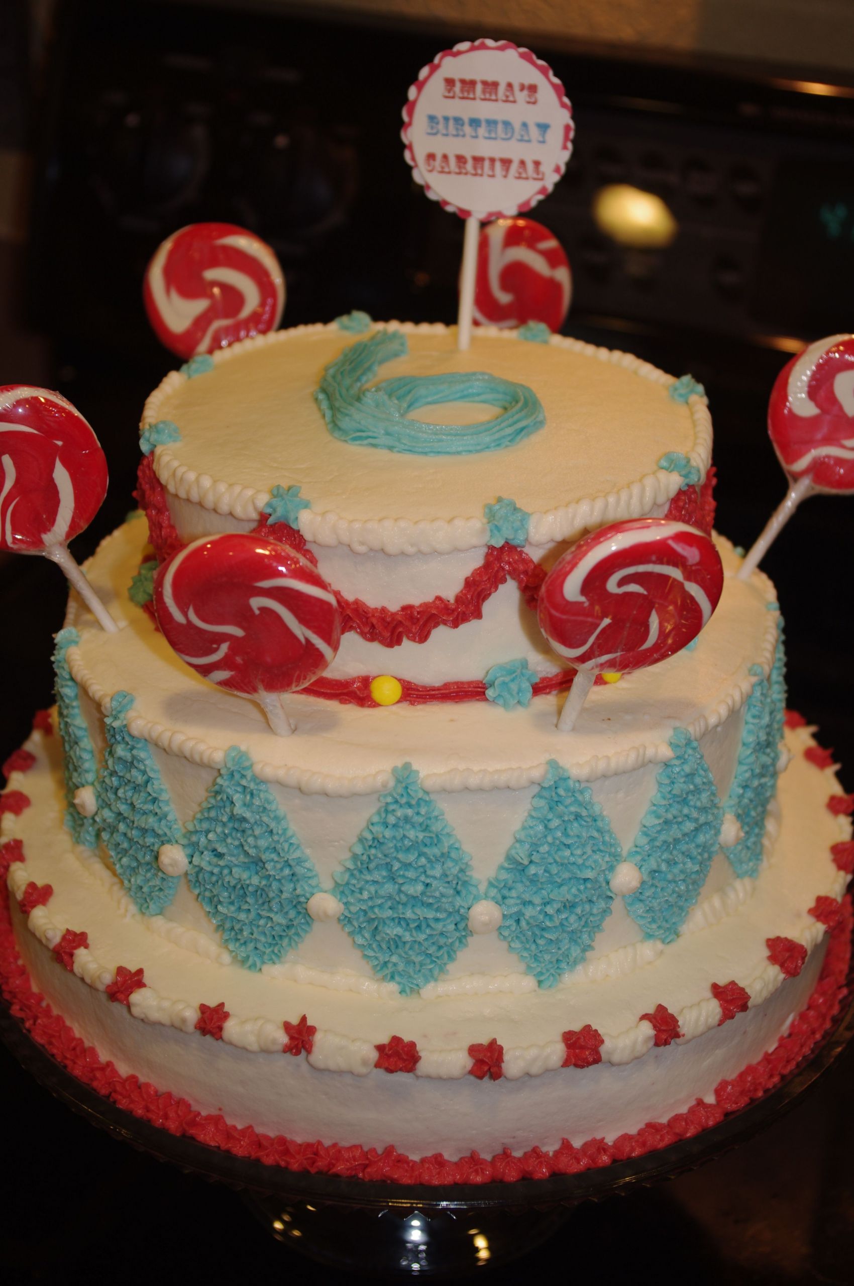 Carnival Themed Birthday Cakes
 Cute Carnival theme cake buttercream