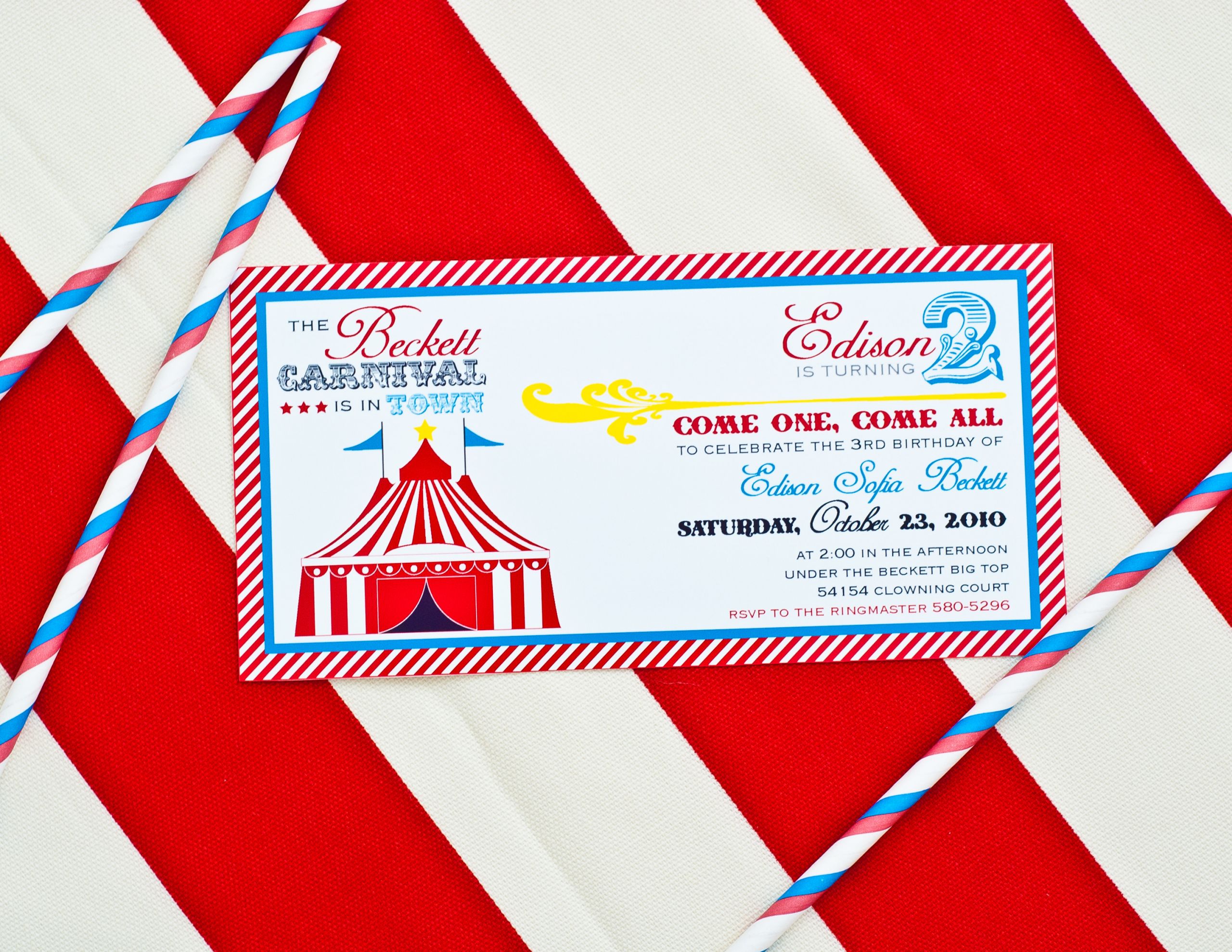 Carnival Themed Birthday Invitations
 Carnival Party Printables Round Up Anders Ruff Custom