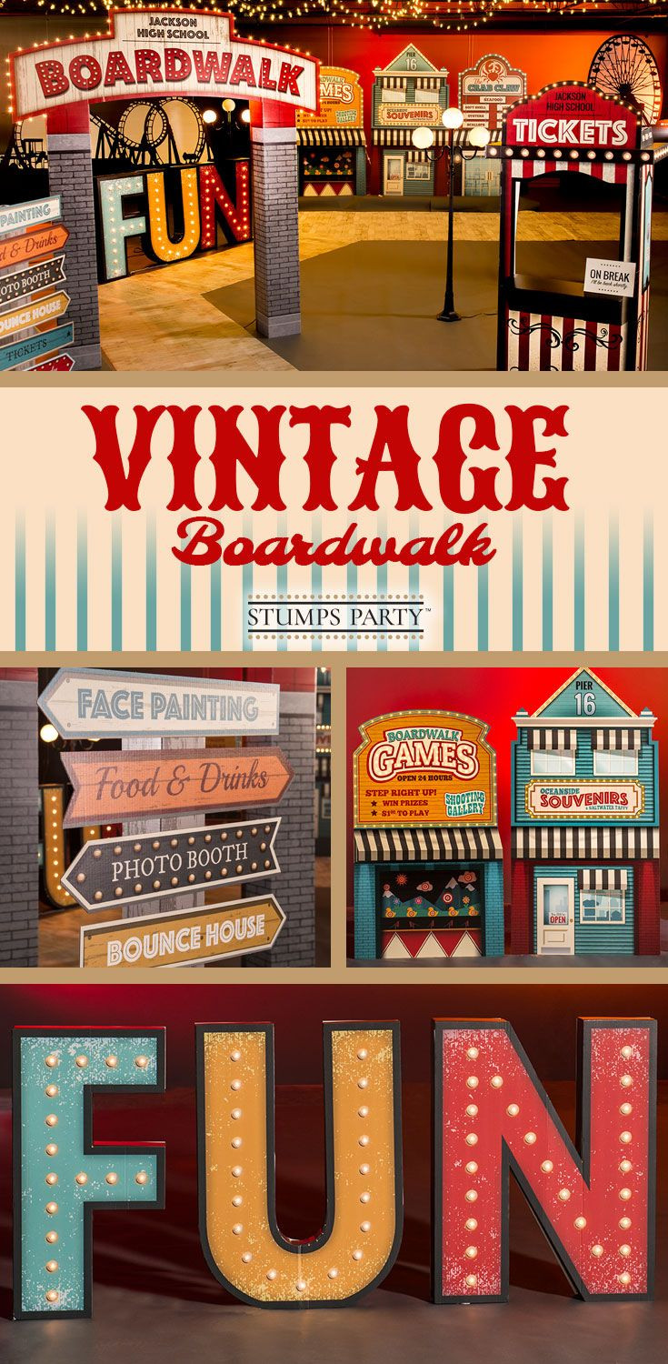 Carnival Themed Graduation Party Ideas
 Choose this Vintage Boardwalk theme kitt to transform your