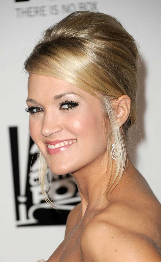 Carrie Underwood Updo Hairstyle
 23 Most Beautiful French Twist Updo Hairstyles