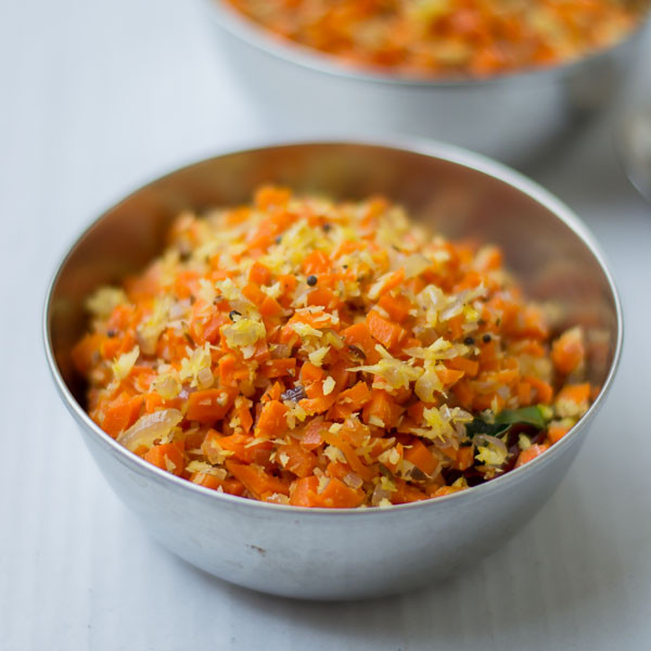 Carrot Recipes Indian
 Tamilnadu Style Carrot Poriyal with coconut Carrot