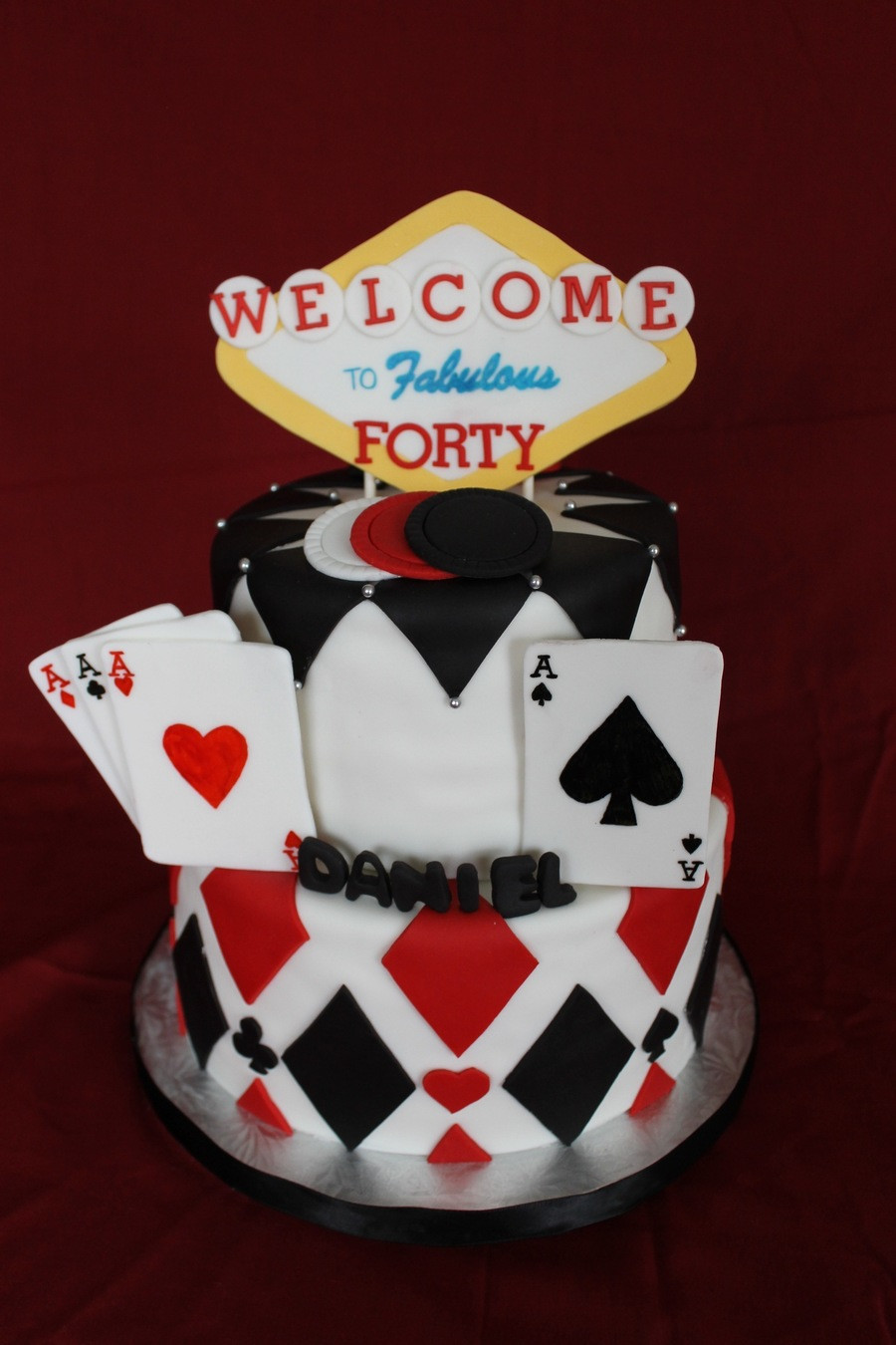 Casino Birthday Cakes
 Casino Themed Birthday Cake CakeCentral