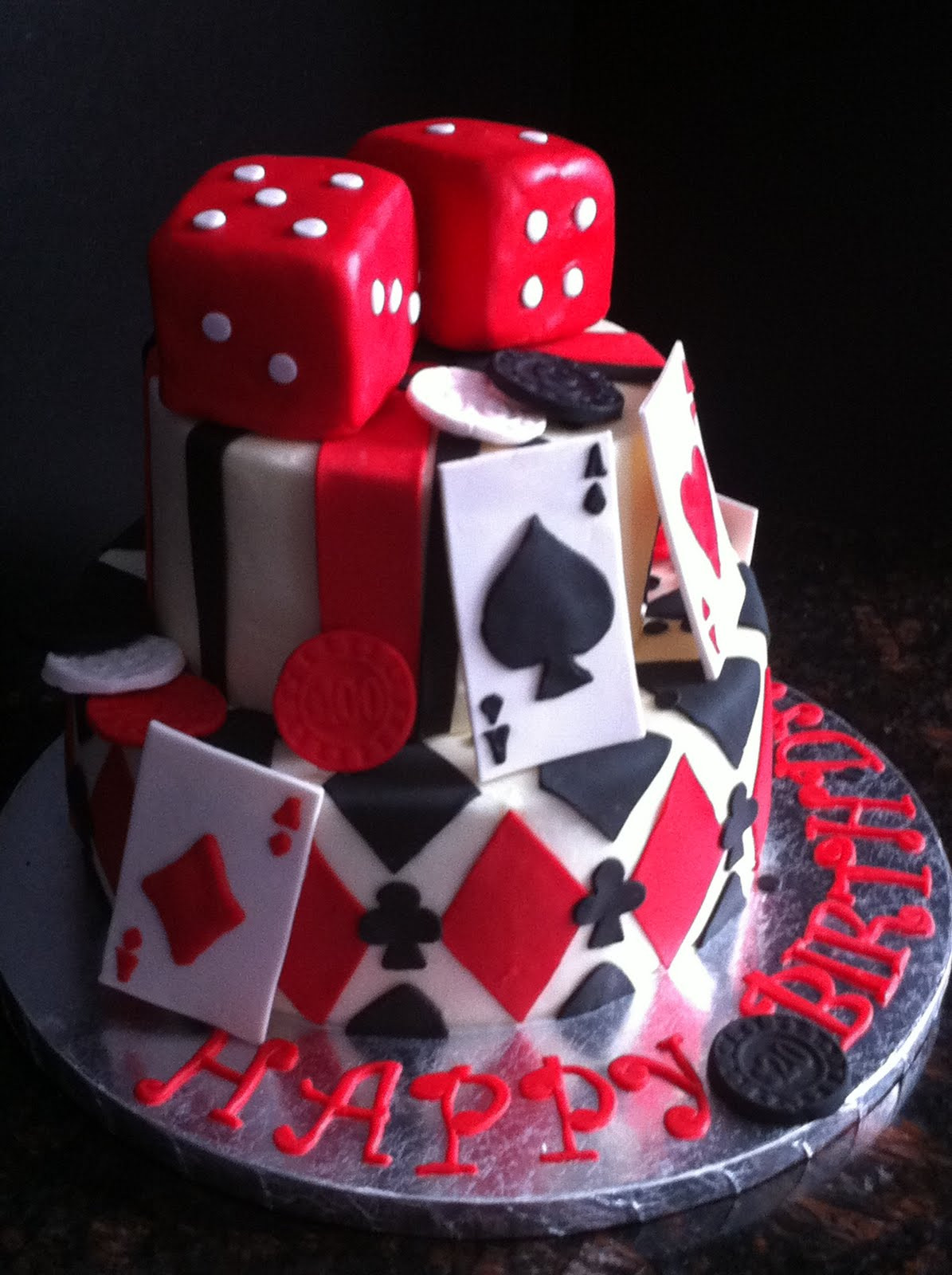 Casino Birthday Cakes
 Casino Cake My Sweet Zepol