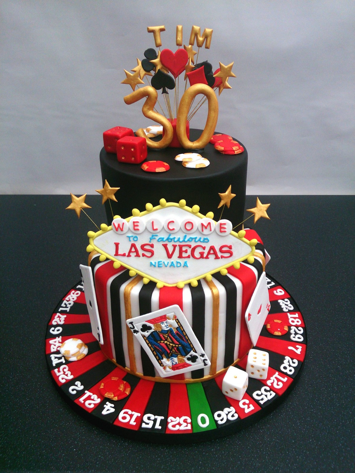 Casino Birthday Cakes
 Las Vegas Gambling Themed Birthday Cake Susie s Cakes