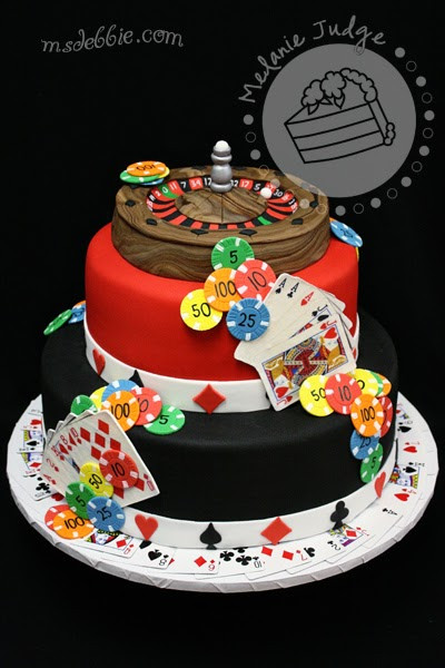 Casino Birthday Cakes
 Cake Walk A Casino Themed Birthday Cake