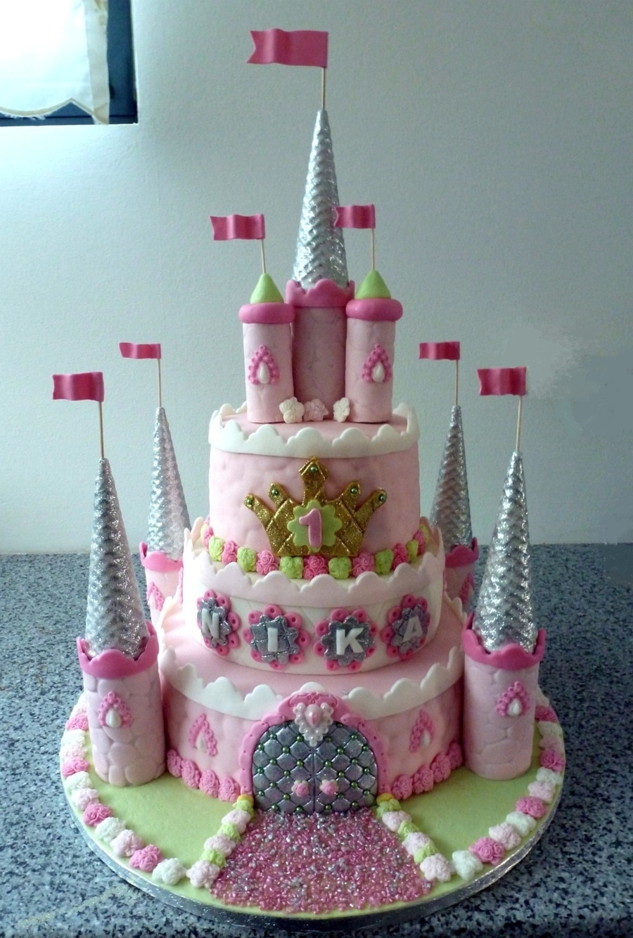 Castle Birthday Cake
 Rabbit Princess Castle CakeCentral