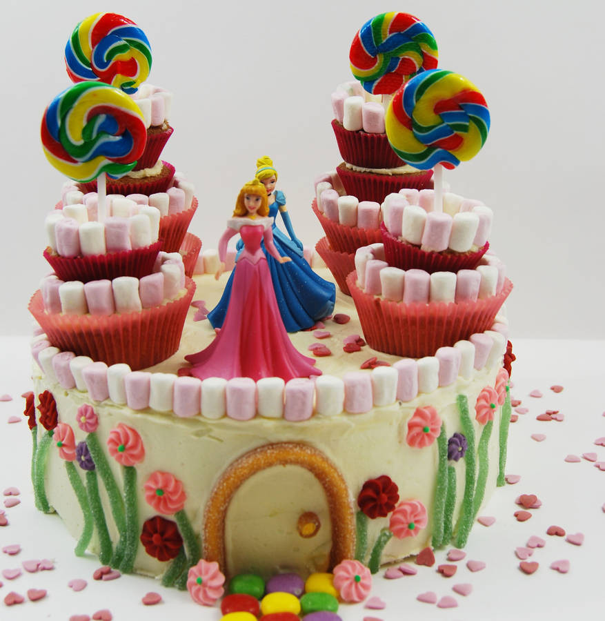 Castle Birthday Cake
 princess castle birthday cake kit by craft & crumb