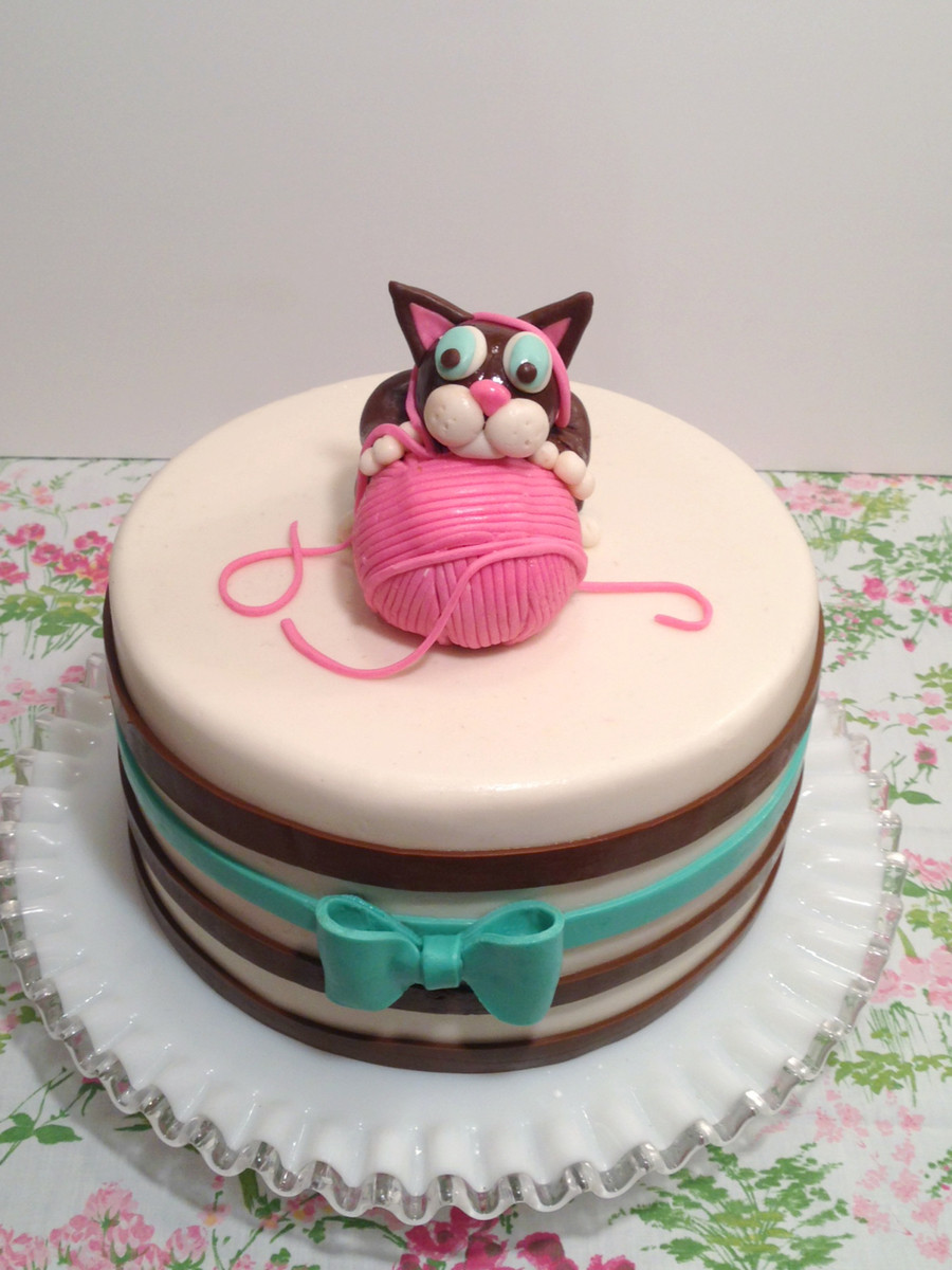 Cat Birthday Cakes
 Kitten Birthday Cake CakeCentral
