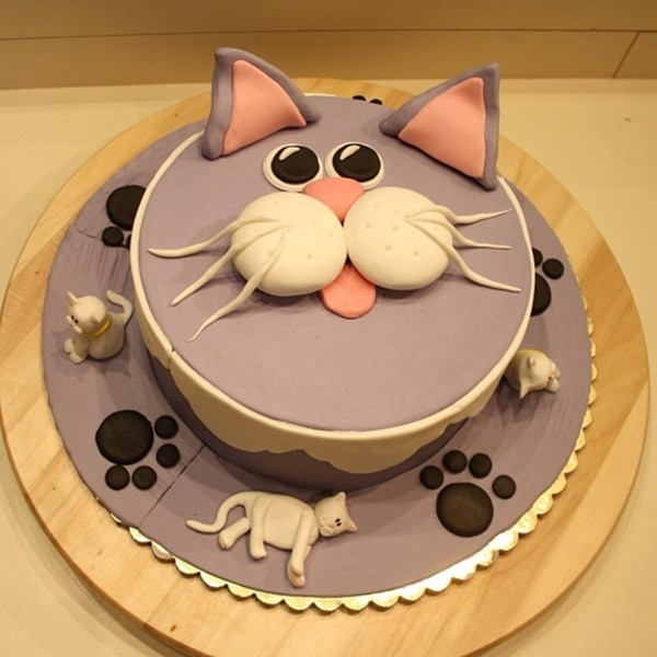 Cat Birthday Cakes
 How to make a Birthday Cake for Cats Easy Recipe