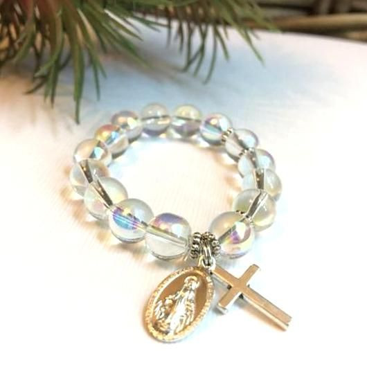 Catholic Child Gifts
 Childrens Miraculous Medal Rosary Bracelet Catholic t