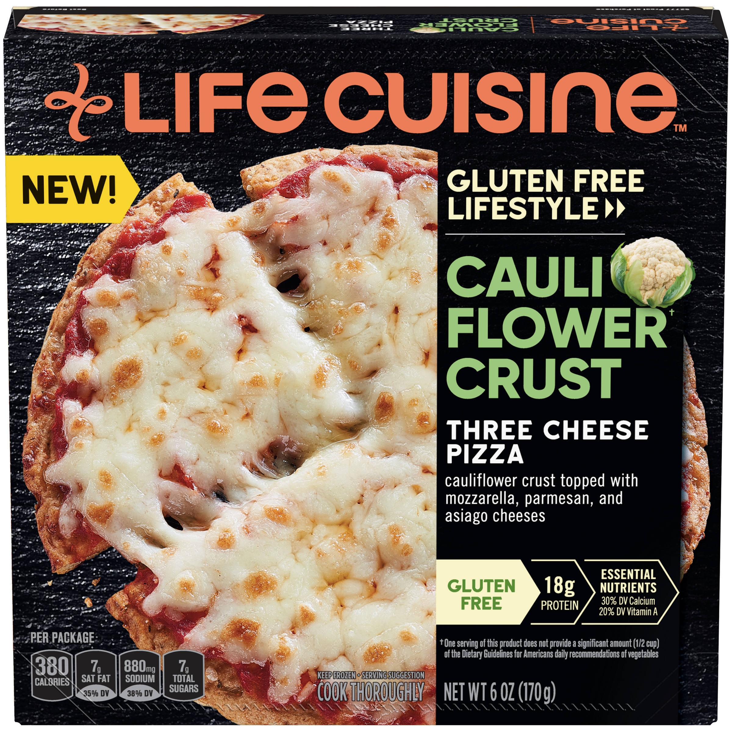 Cauliflower Pizza Crust Walmart
 LIFE CUISINE GLUTEN FREE LIFESTYLE Cauliflower Crust Three
