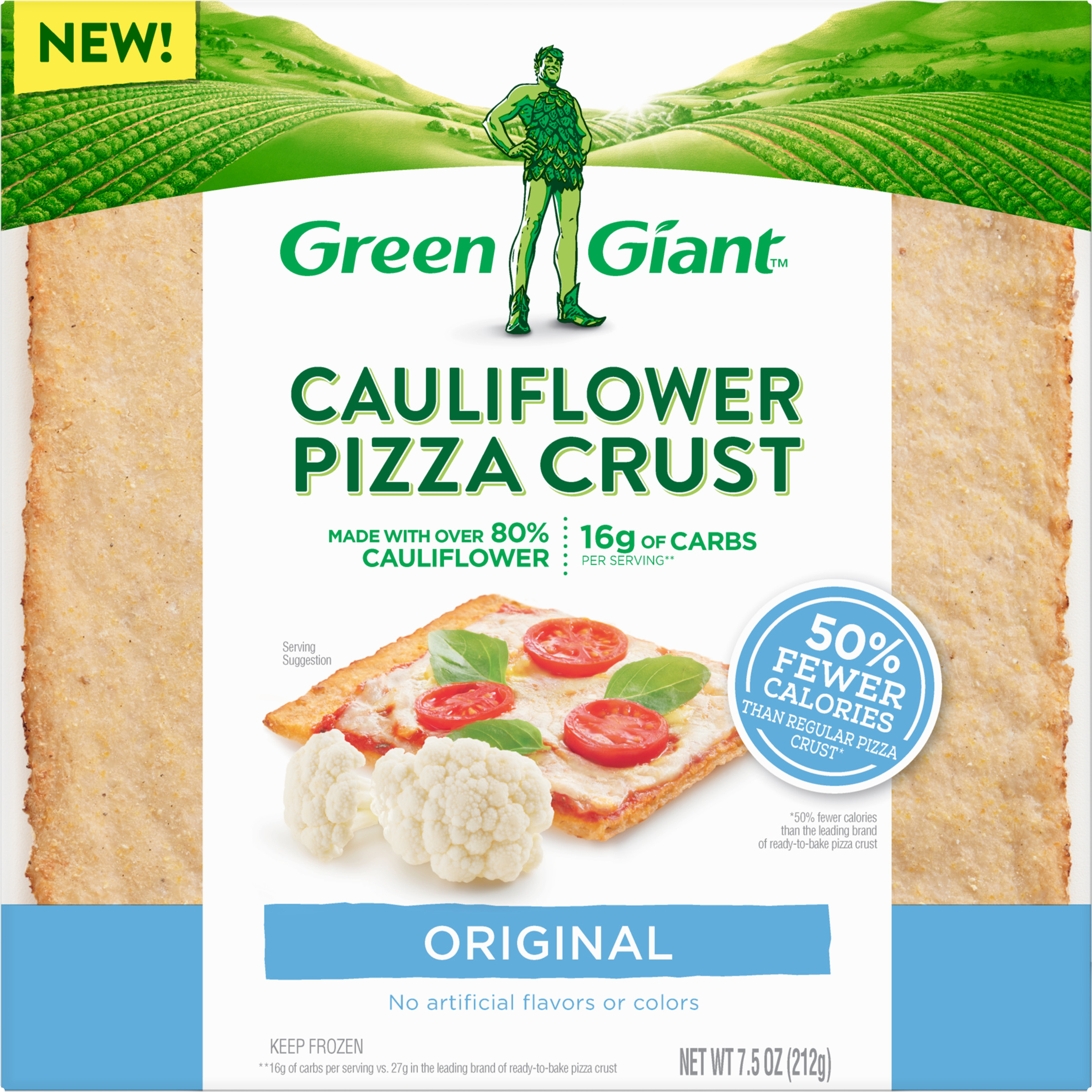 Cauliflower Pizza Crust Walmart
 Green Giant Original Cauliflower Pizza Crust 7 5 oz