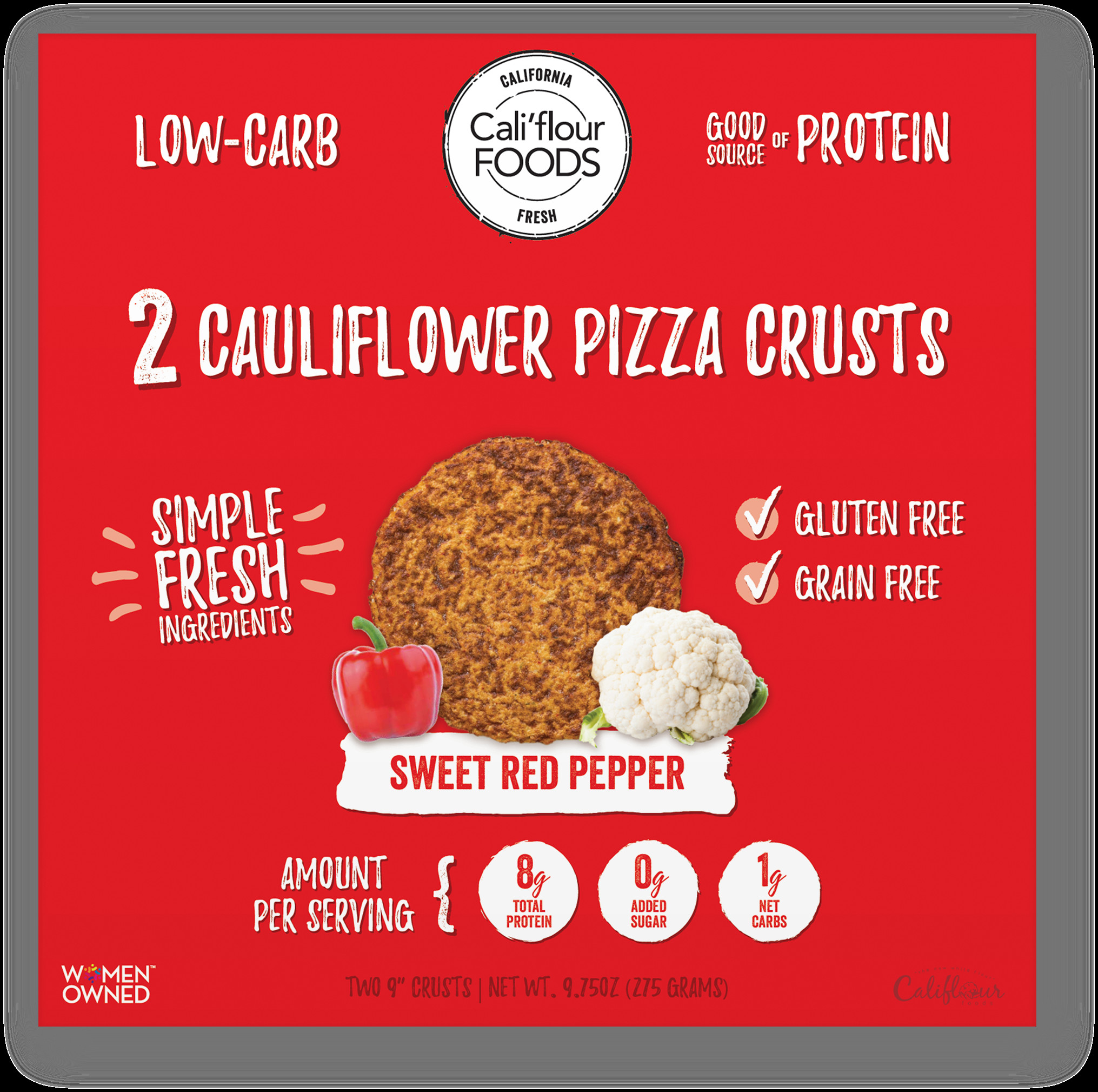 Cauliflower Pizza Crust Walmart
 Cali flour Foods 2 Cauliflower Pizza Crusts Sweet Red