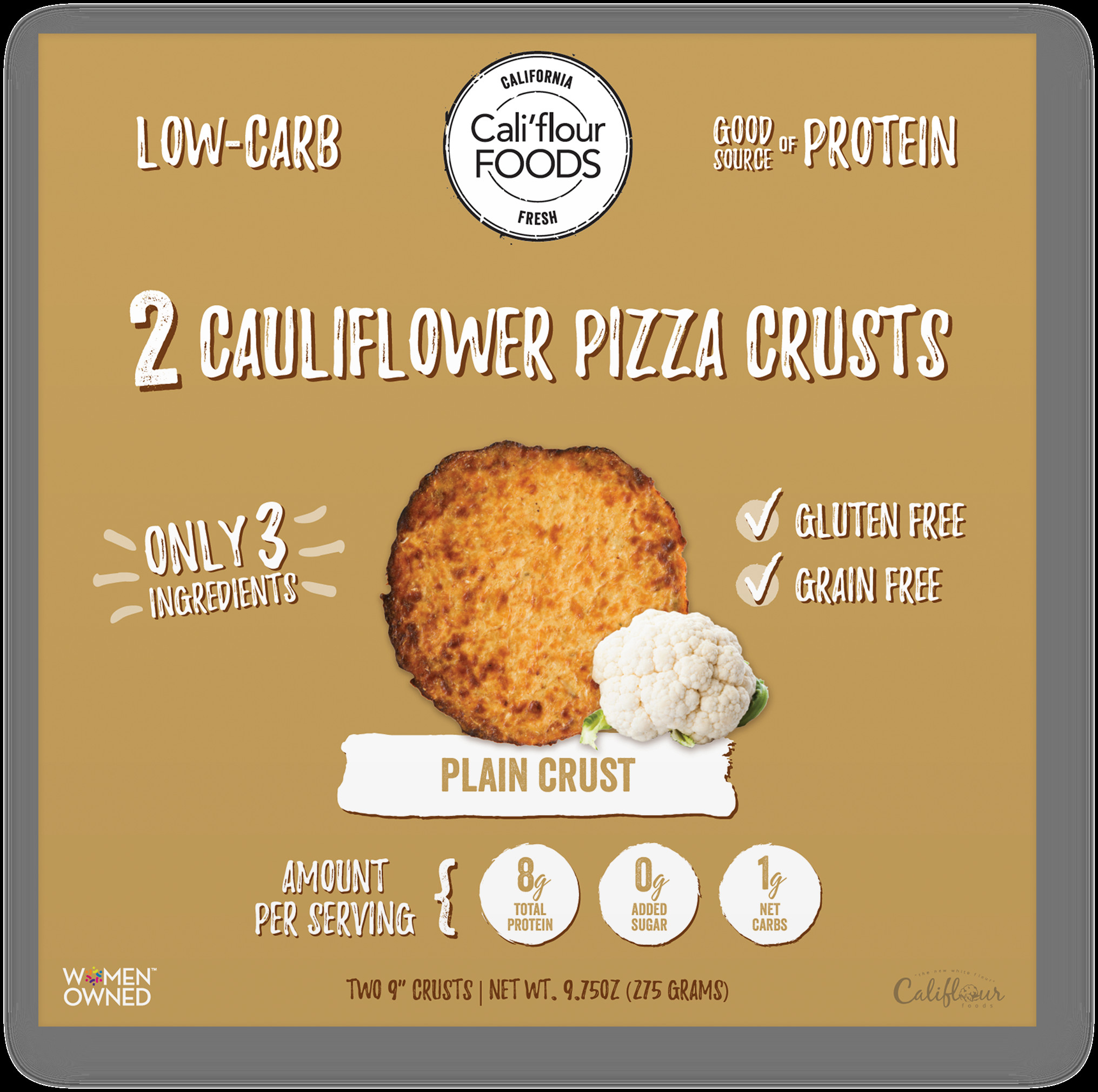Cauliflower Pizza Crust Walmart
 Cali flour Foods 2 Cauliflower Pizza Crusts Plain Crust