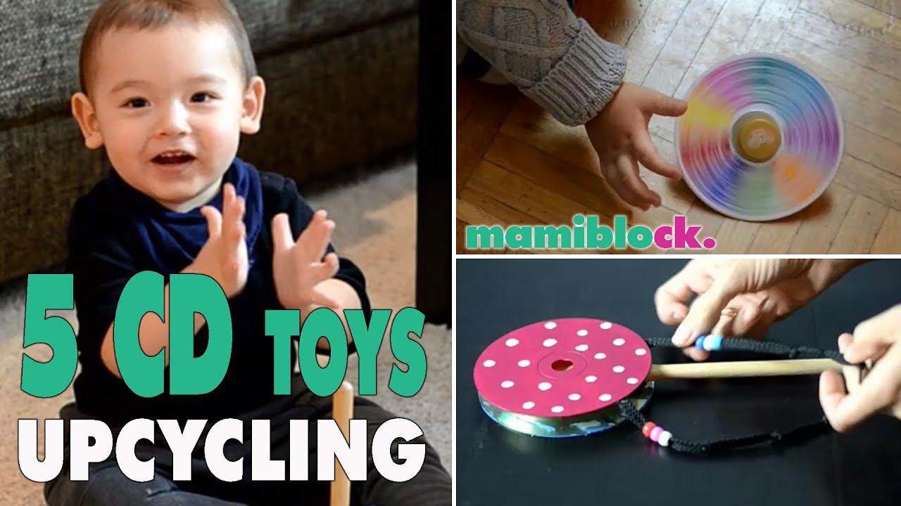 Cd Baby DIY
 5 Spielzeuge aus alten CDs Upcycling DIY