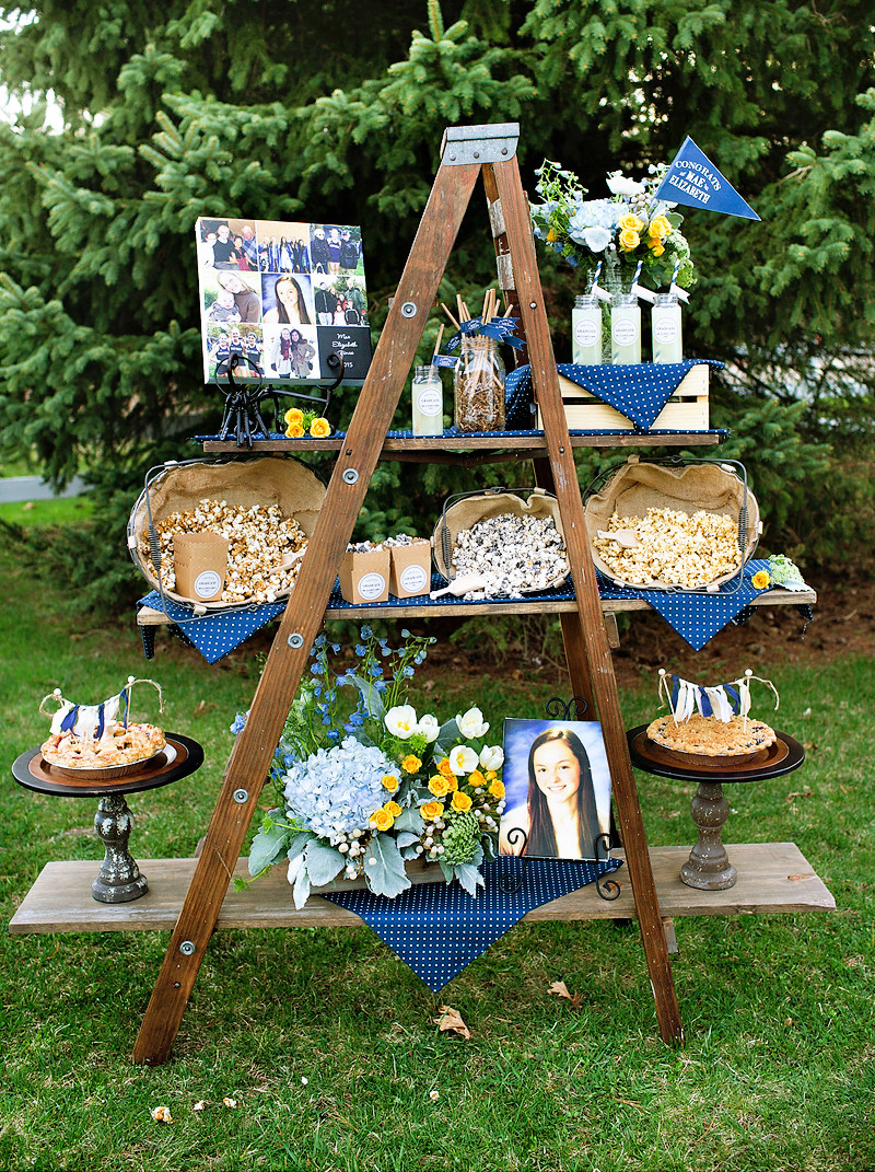 Centerpiece Ideas For College Graduation Party
 Lovely & Rustic "Keys to Success" Graduation Party