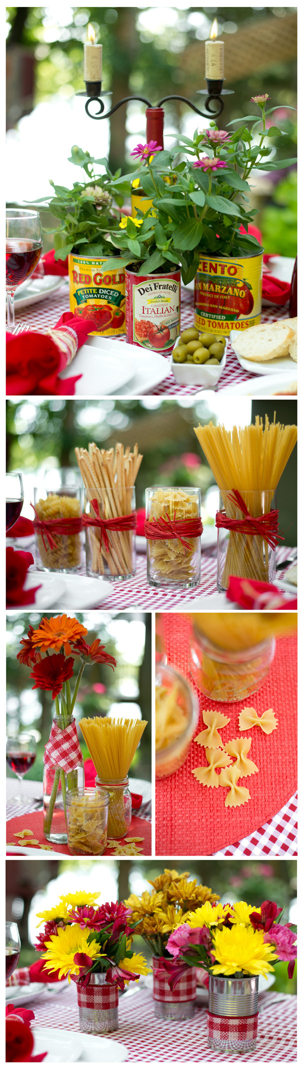 Centerpiece Ideas For Dinner Party
 Bud Centerpiece Ideas for an Italian Dinner Theme
