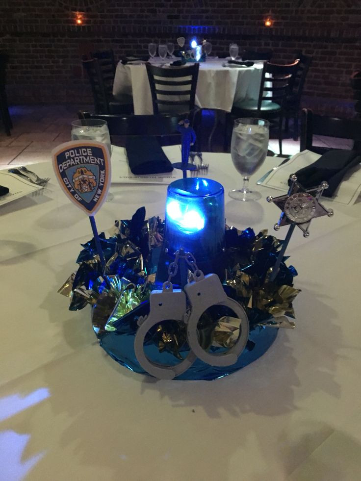 Centerpiece Ideas For Police Retirement Party
 43 best Police Retirement Party Ideas images on Pinterest