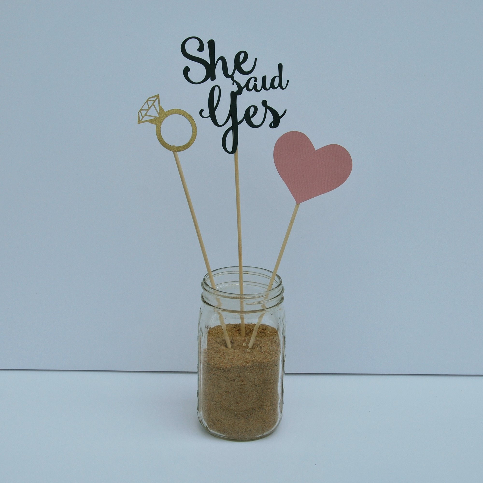Centerpieces For Engagement Party Ideas
 "She Said Yes" Engagement Party Centerpiece for Pinterest