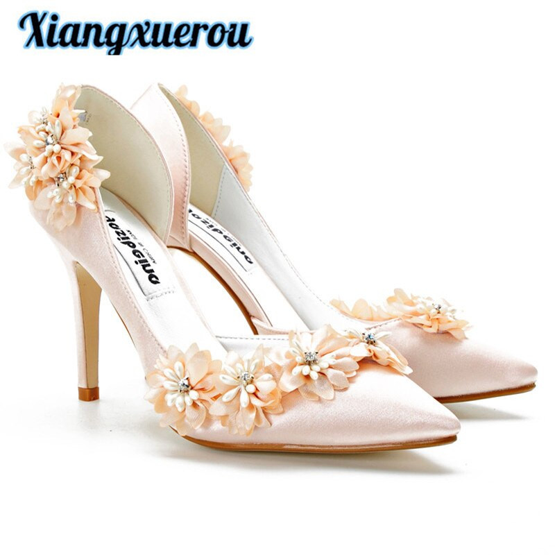 Champagne Color Wedding Shoes
 Xiangxuerou 2017 new wedding shoes dress shoes champagne