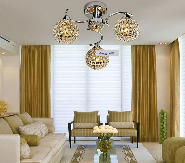 Chandelier For Small Living Room
 Simple Modern K9 Crystal Small Ceiling Chandelier For