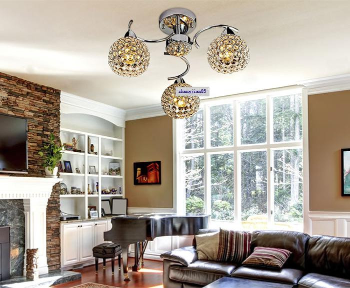Chandelier For Small Living Room
 Simple Modern K9 Crystal Small Ceiling Chandelier For