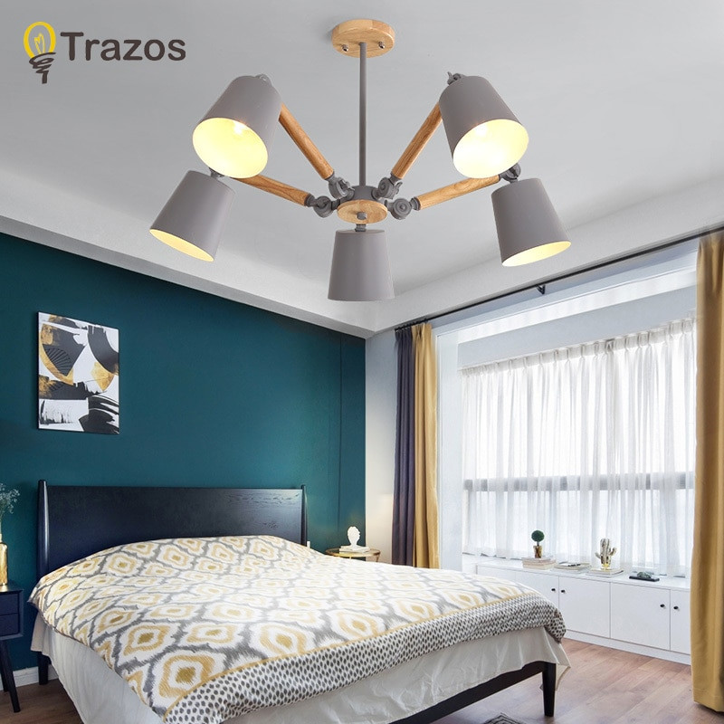 Chandeliers For Kids Room
 TRAZOS Macaron LED Chandeliers For Living Room Bedroom
