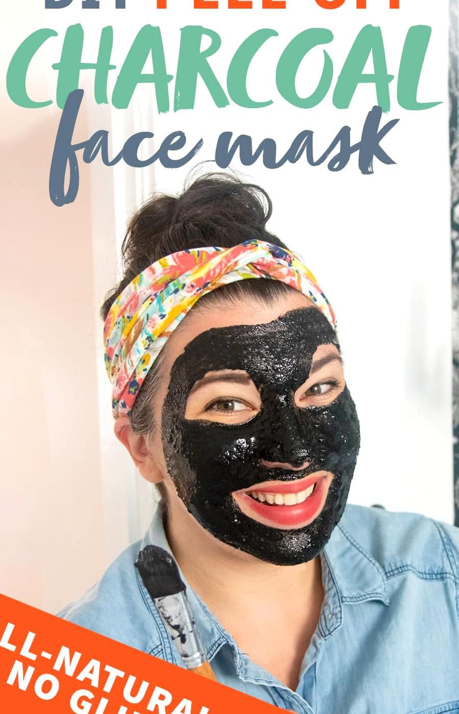 Charcoal And Glue Mask DIY
 This DIY Peel f Face Mask with Activated Charcoal uses