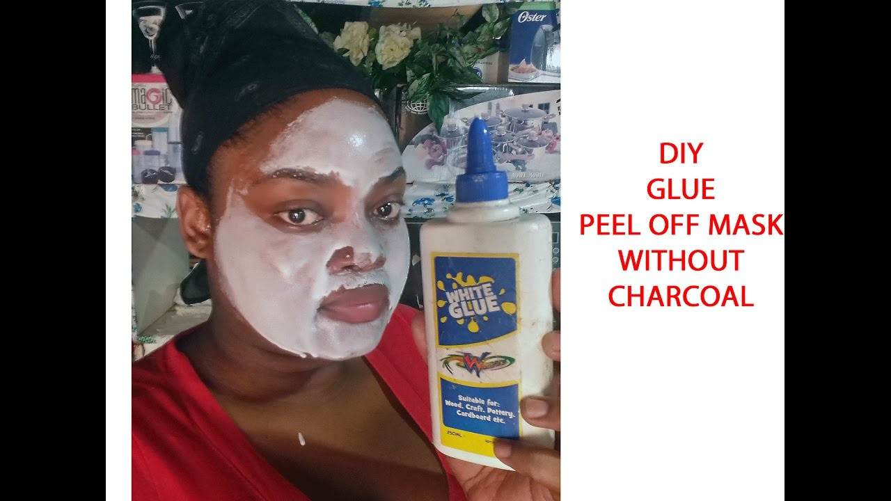 Charcoal And Glue Mask DIY
 DIY GLUE PEEL OFF MASK without charcoal
