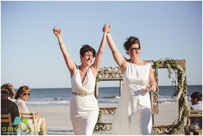 Charleston Beach Wedding
 charisma at the sea beach house wedding on folly beach sc