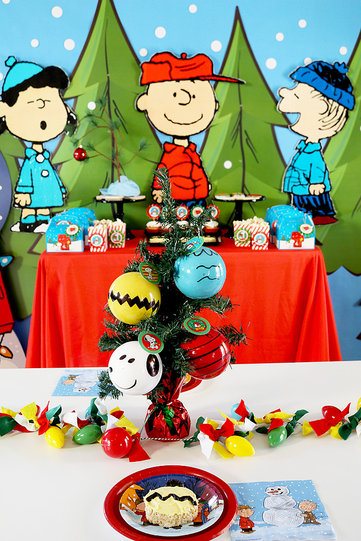 Charlie Brown Christmas Party Ideas
 A Charlie Brown Christmas Party Backdrop Michelle s