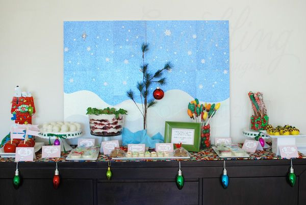 Charlie Brown Christmas Party Ideas
 Charlie Brown Christmas theme party love it