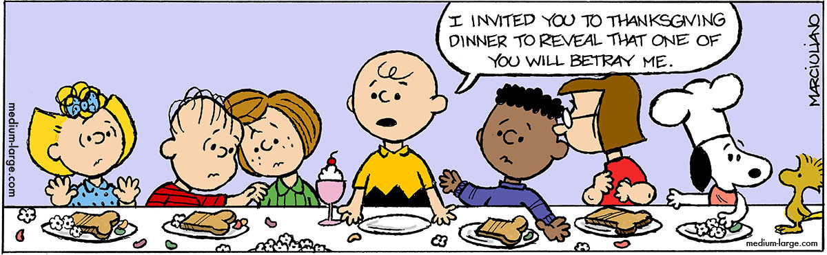 Charlie Brown Thanksgiving Table
 Deleted Scenes from “A Charlie Brown Thanksgiving
