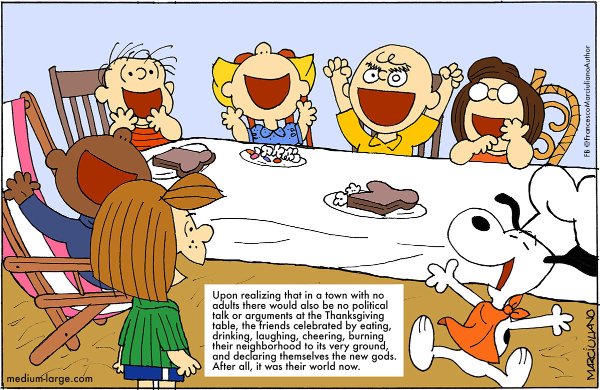 Charlie Brown Thanksgiving Table
 Original Ending to “A Charlie Brown Thanksgiving”