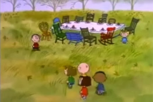 Charlie Brown Thanksgiving Table
 munity Village A Charlie Brown Thanksgiving