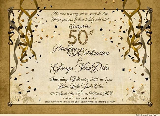 Cheap 50th Birthday Invitations
 surprise 50th birthday invitations cheap in 2020