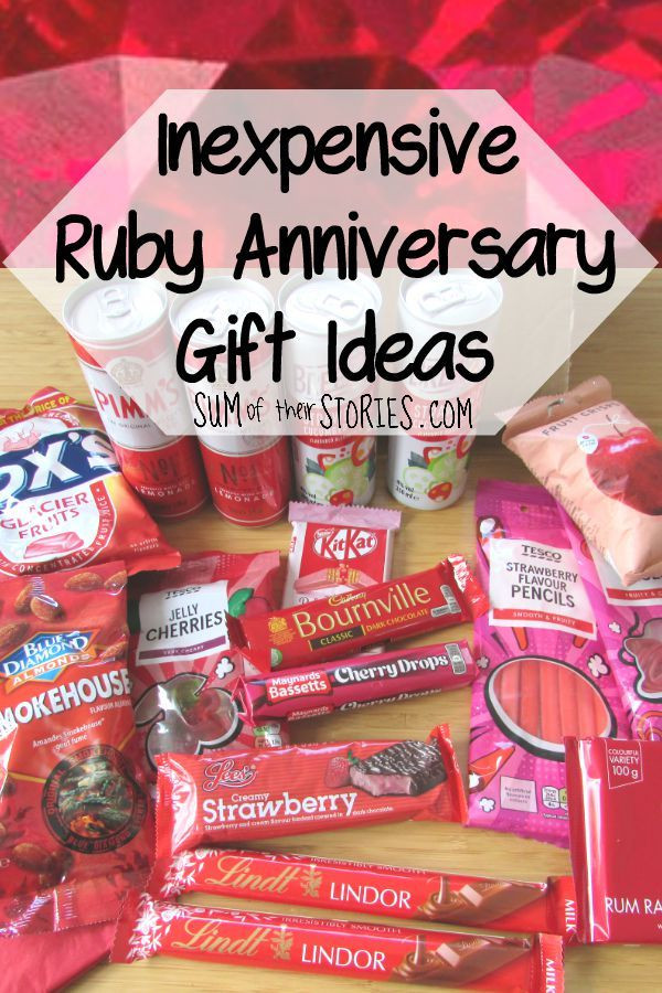 Cheap Anniversary Gift Ideas
 Inexpensive Ruby Wedding Anniversary Gift Ideas