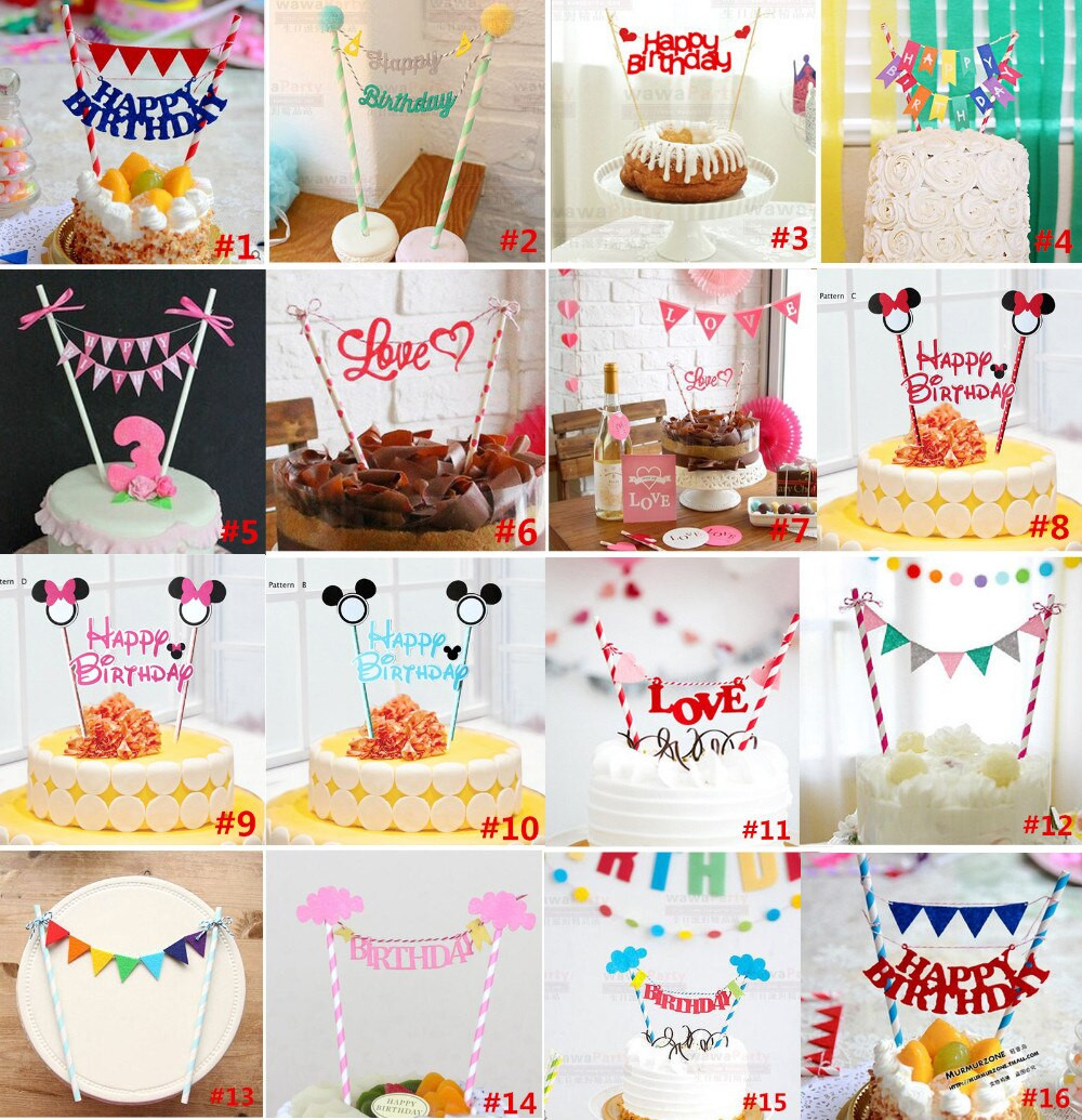 Cheap Birthday Decorations
 Cheap Happy Birthday Cake Topper Set for Kids Happy