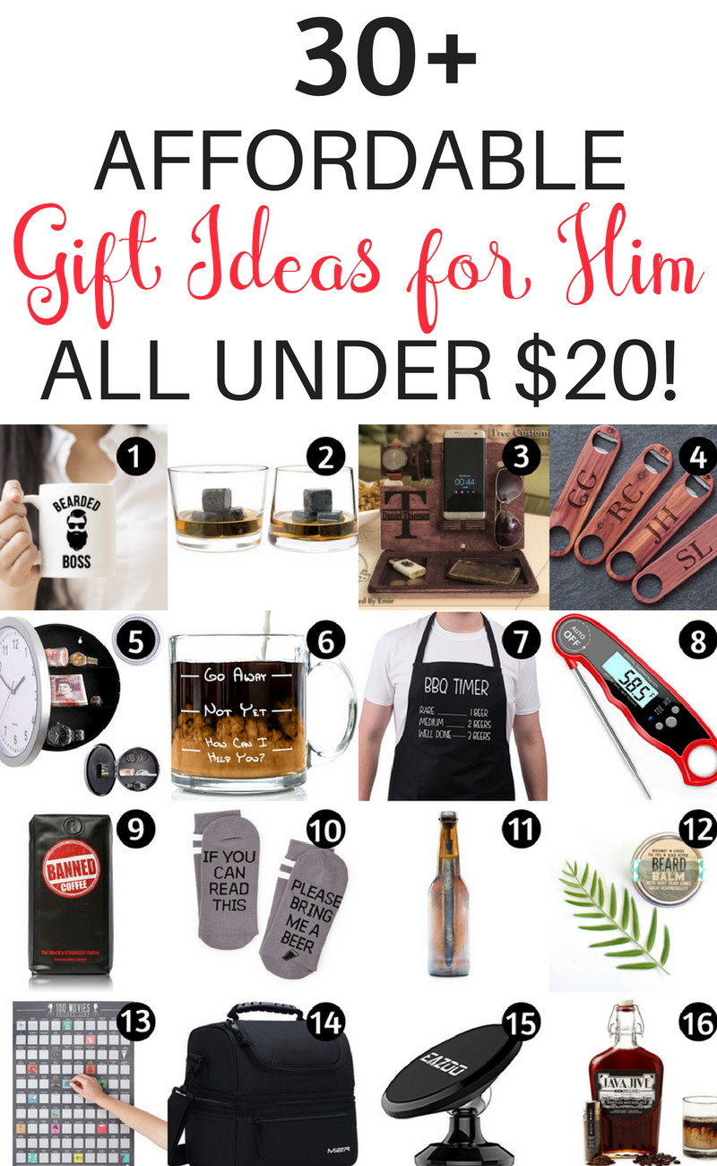 Cheap Birthday Gifts For Him
 20 Gifts for Him Under $20 That Will Rock His World