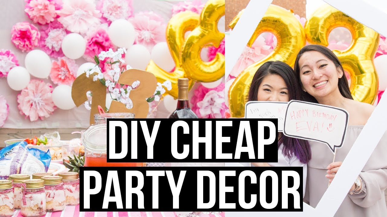Cheap Birthday Party
 DIY Cheap and Easy Dollar Store Party Decorations
