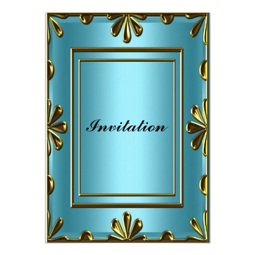 Cheap Birthday Party Invitations
 Cheap Birthday Party Invitation Elegant Blue 5" X 7